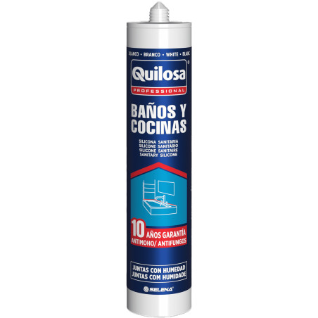 SILICONA TUBO SANITARIA BLANC