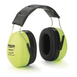 Orejera  STEELPRO  serie  ZEN  Fluor  para  protección  auditiva  de