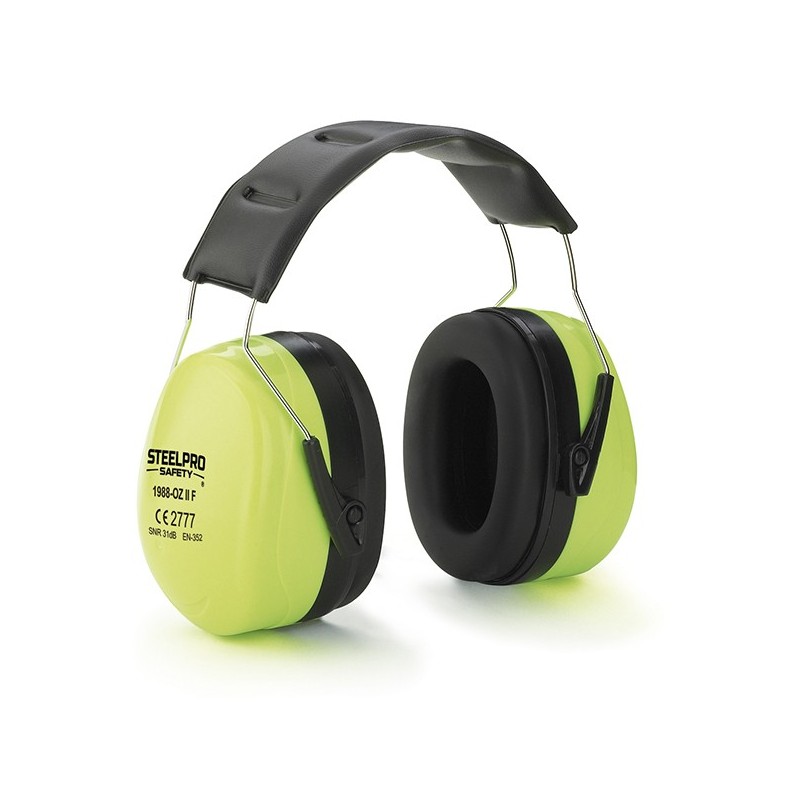 Orejera  STEELPRO  serie  ZEN  Fluor  para  protección  auditiva  de