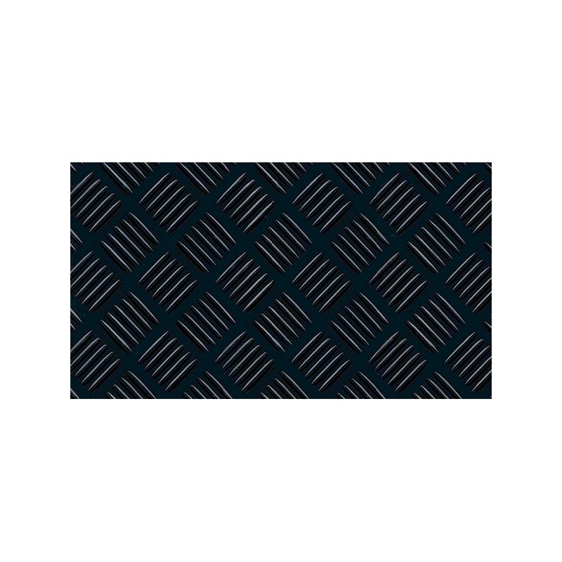 PAVIMENTO  CHECKER  CAUCHO  NEGRO
