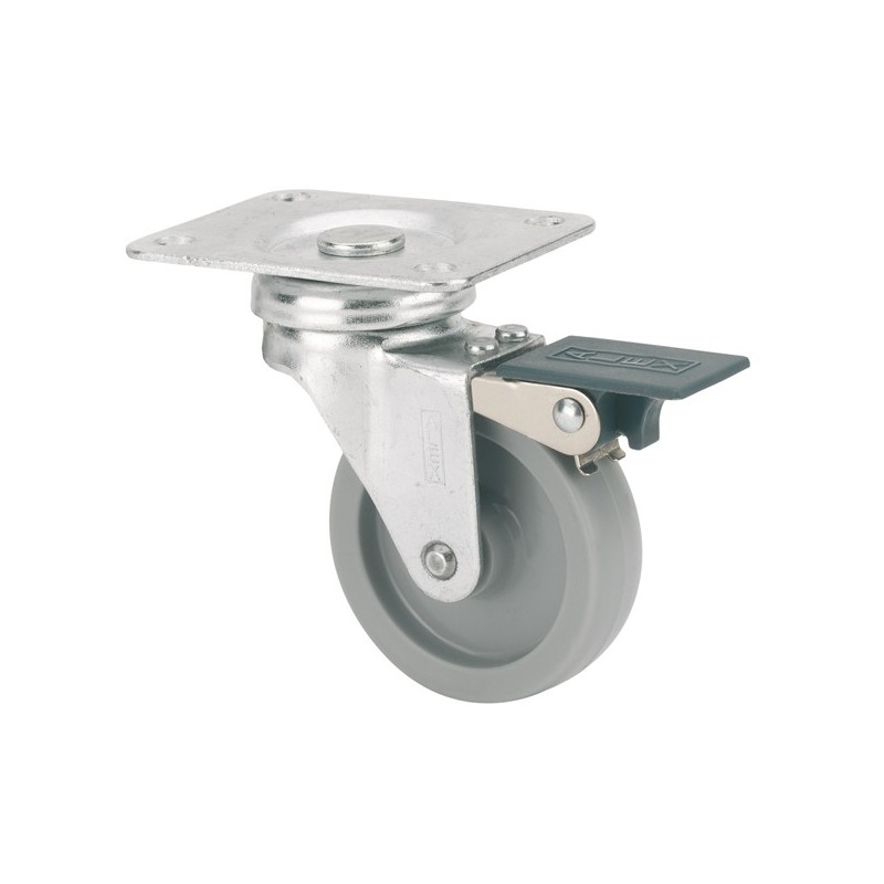 RUEDA  PLASTICO  GRIS  (B)