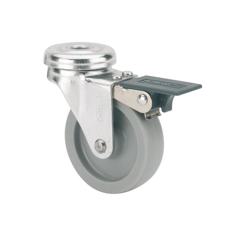 RUEDA  PLASTICO  GRIS  (E)
