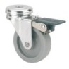 RUEDA  PLASTICO  GRIS  (E)