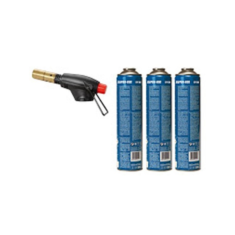 PACK  SOPLETE  SEGOFIRE  PIEZO  +  3  CARTUCHOS