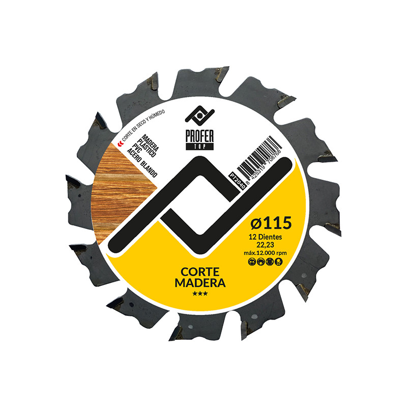 DISCO CORTE MADERA Z-12