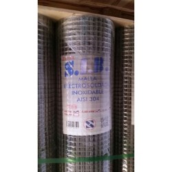 MALLA  SOLDADA  INOX  R25X1M