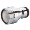ADAPTADOR  DE  LATÓN  CROMADO  ROSCA  MÉTRICA  MACHO  24/100