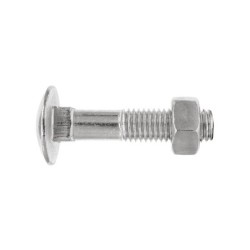TORNILLO  DIN603+TUERCA  934  ZN