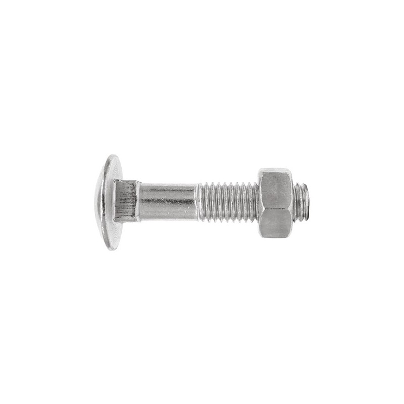 TORNILLO  DIN603+TUERCA  934  ZN