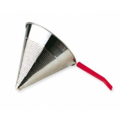 COLADOR  CHINO  INOX  M/ROJO
