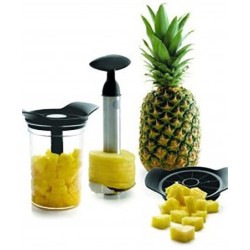 JUEGO  CORTADOR-PELADOR  PIÑA  CON  BOTE