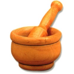 MORTERO  MADERA  C/MANO