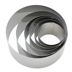 JUEGO  6  AROS  EMPLATAR  ACERO  INOX.  FM