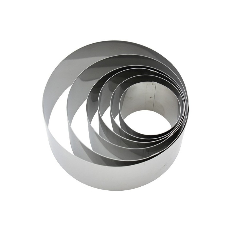 JUEGO  6  AROS  EMPLATAR  ACERO  INOX.  FM