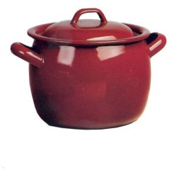 OLLA  ABOMBADA  ESMALTE  MARRON