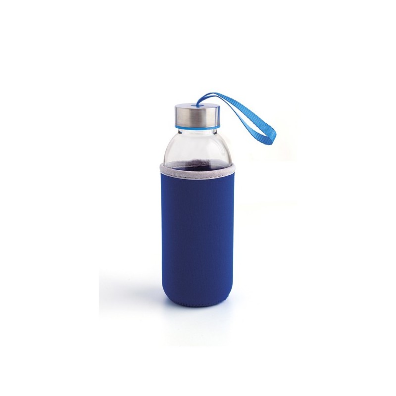 BOTELLA  VIDRIO  C/FUNDA  NEOP  AZ