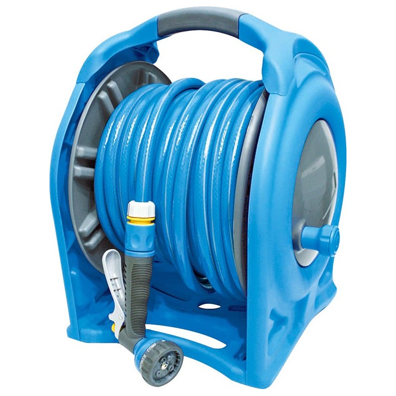 KIT  SOPORTE  PORTAMANGUERAS  15M  ENRROLLABLE