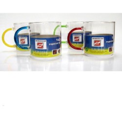 TAZA  VIDRIO  COLOR  MICRO  VITRO