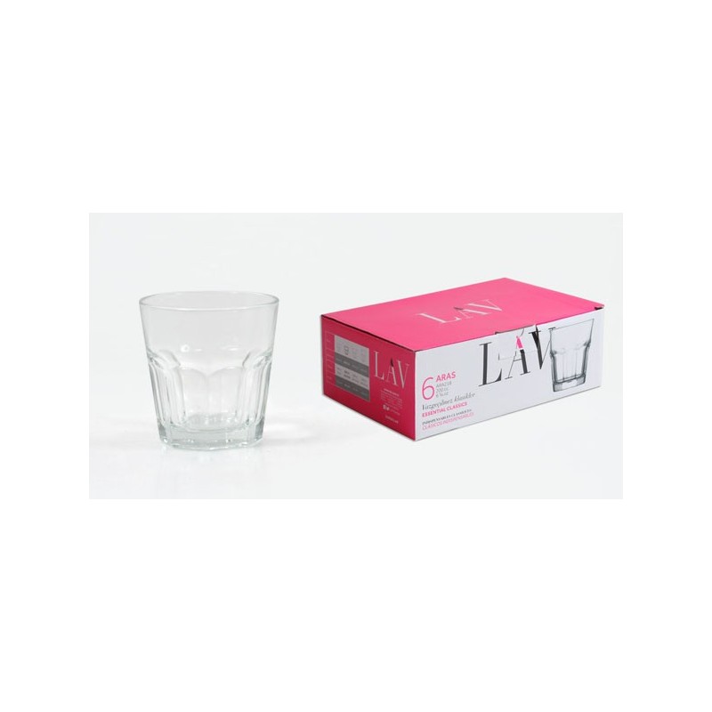 VASO  VINO  PACK  6  ARAS