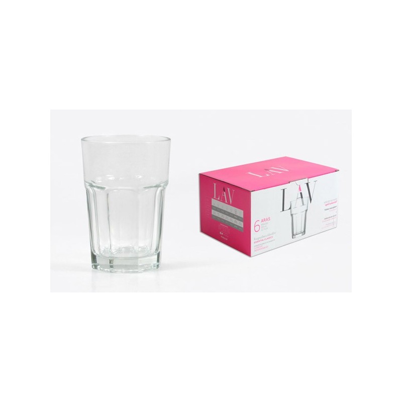 VASO  REFRESCO  PACK  6  ARAS