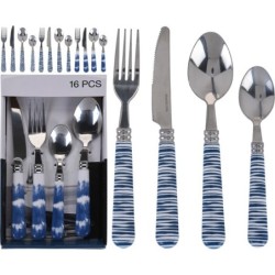 JUEGO  DE  CUBIERTOS  INOX  16  PIEZAS