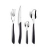 JUEGO  24  CUBIERTO  INOX+ABS  NEGRO