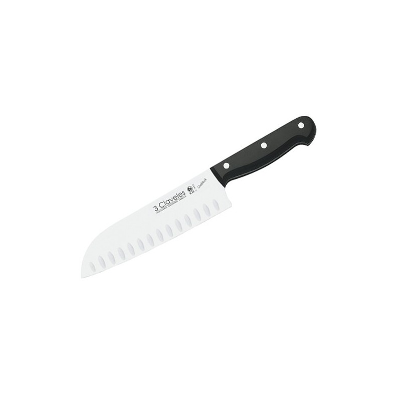CUCHILLO  SANTOKU  ALVEOLADO