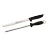 CUCHILLO  JAMONERO  +CHAIRA  ACERO  INOX  NIZA  ARCOS