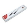 CUCHILLO  JAMONERO  ALVEOLADO  Y  CHAIRA  +  REGALO  CUBRE  JAMÓN  3
