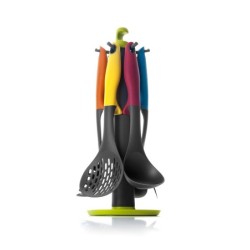 SET  6  UTENSILIOS  +  SOPORTE  COLORFUL  IBILI