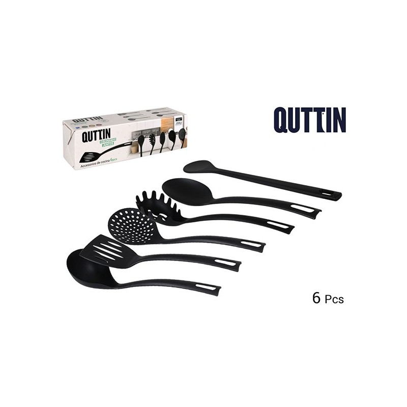 CONJUNTO  6  UTENSILIOS  COCINA  QUTTIN