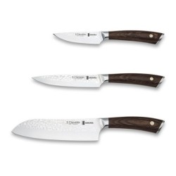 CONJUNTO  3  CUCHILLOS  FORJADOS  SAKURA  E  3C