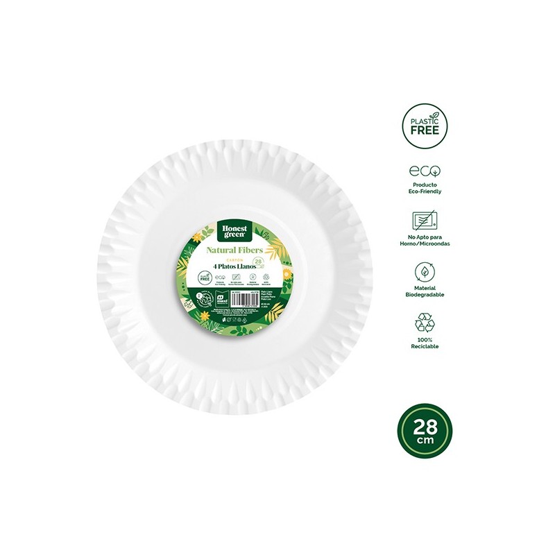 PLATO  DESECHAB  PIZZA  CARTON  BCO  B/4