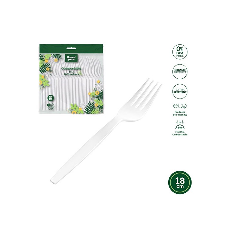 TENEDOR  DESECHABLE  PLA  B/50