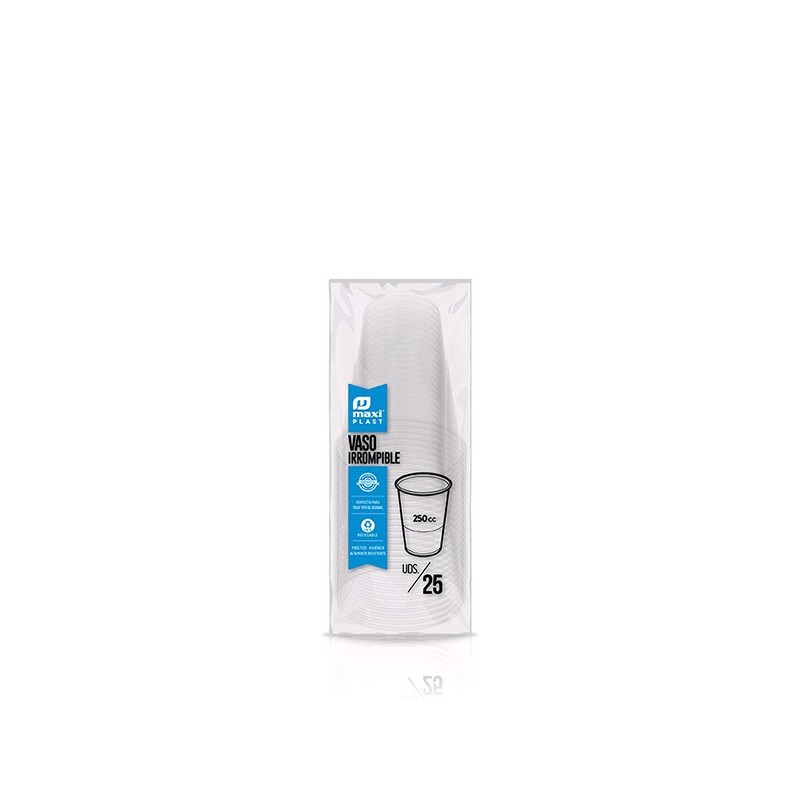 VASO  DESECHABLE  PP  IRROMP  TR  B/25