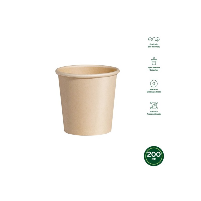 VASO  DESECHABLE  CARTON  BIO  NATU  B/50