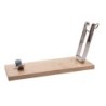JAMONERO  INOX  PLEGABLE  DESPLAZABLE  BASE  MADERA