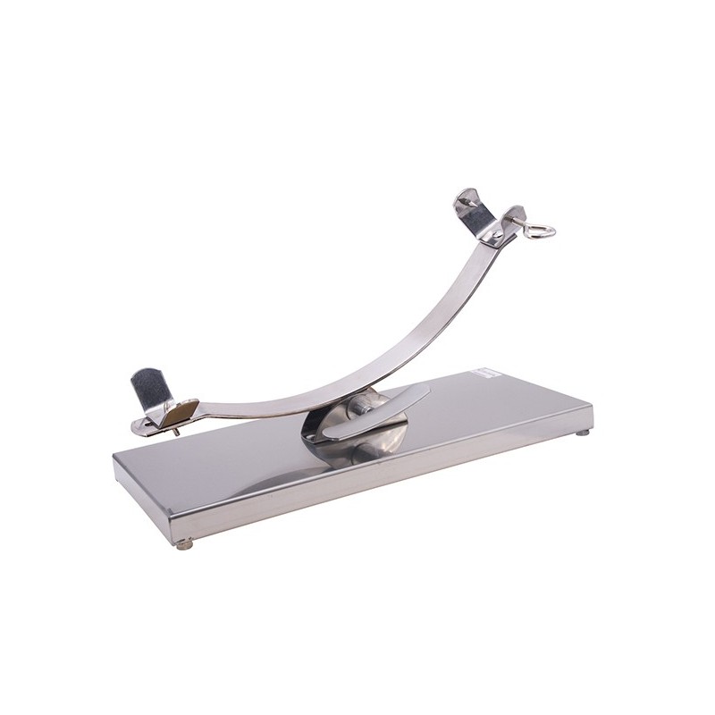 JAMONERO  CON  BALANCÍN  BASE  INOX.