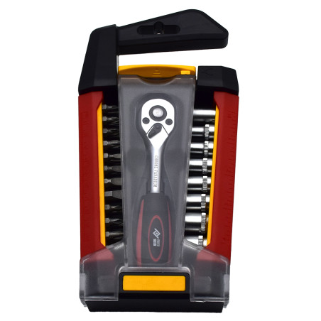 LLAVE VASO JGO 33 PZ +CARRACA