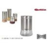 TARRO  VIDRIO/ACERO  1200ML  QUTTIN