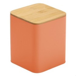 CAJA  METAL  TAPA  BAMBÚ
