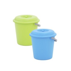 CUBO  BASURA  C/TAPA  SURTIDO