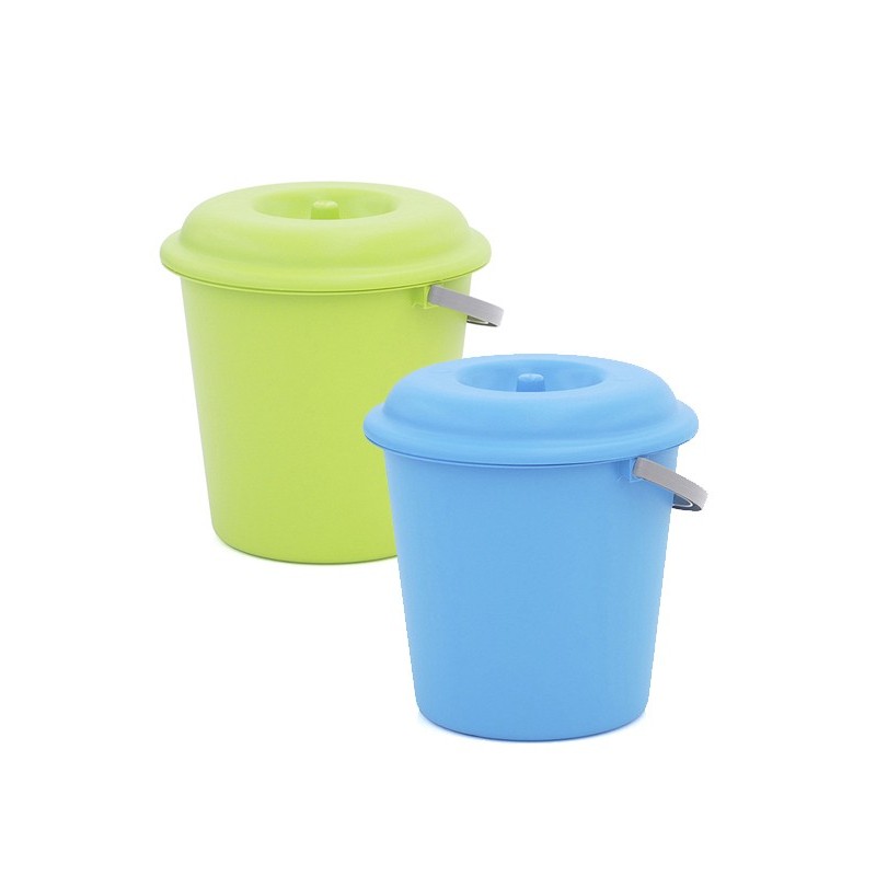 CUBO  BASURA  C/TAPA  SURTIDO