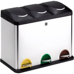 Cubo  reciclaje  3  compartimentos
