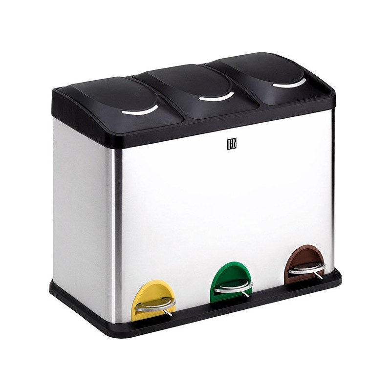 Cubo  reciclaje  3  compartimentos