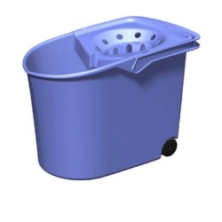 CUBO  ESCURRIDOR  C/RUEDAS  AZUL