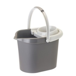 CUBO  RECTANGULAR  GRIS  CON  ESCURRIDOR