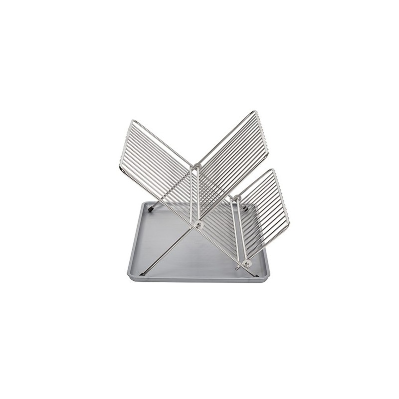 ESCURREPLATOS  PLEGABLE  CROMADO  GRIS