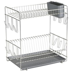 Escurreplatos  acero  inoxidable,  grande  SAUVIC