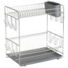 Escurreplatos  acero  inoxidable,  grande  SAUVIC